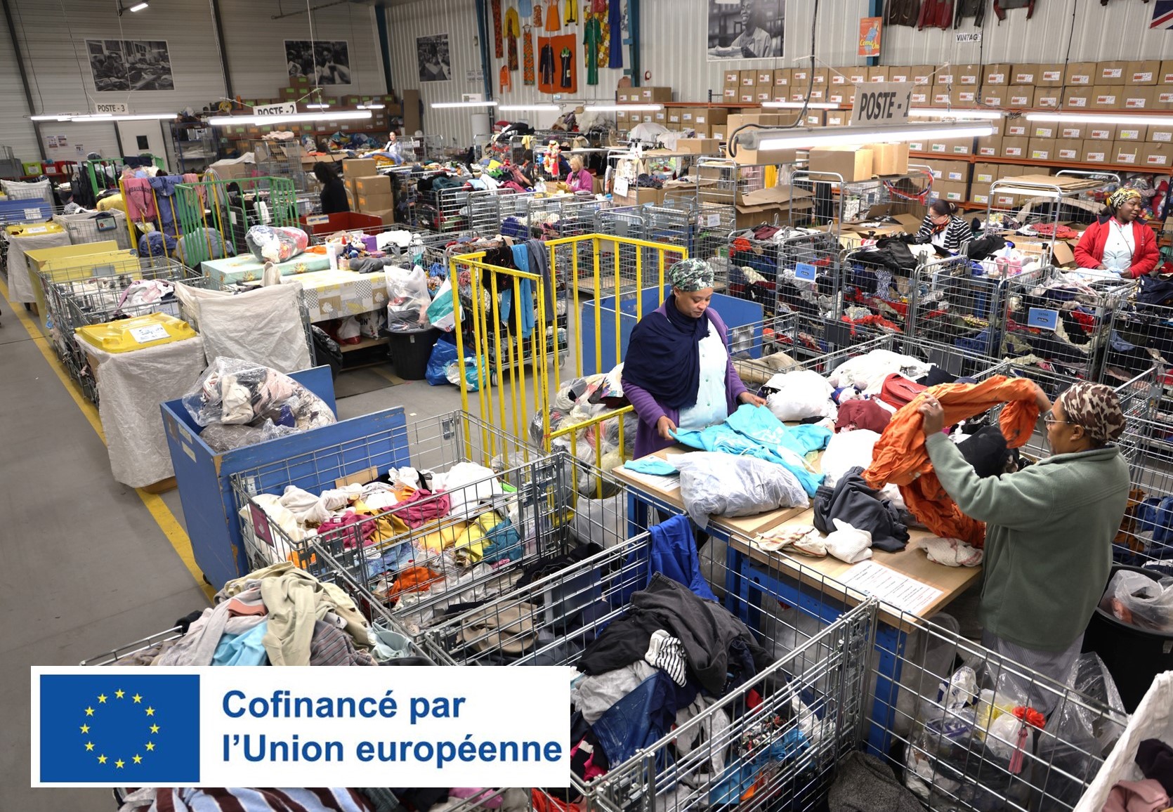 L&rsquo;encadrement et l&rsquo;accompagnement en chantier d&rsquo;insertion cofinancé par l&rsquo;Union européenne