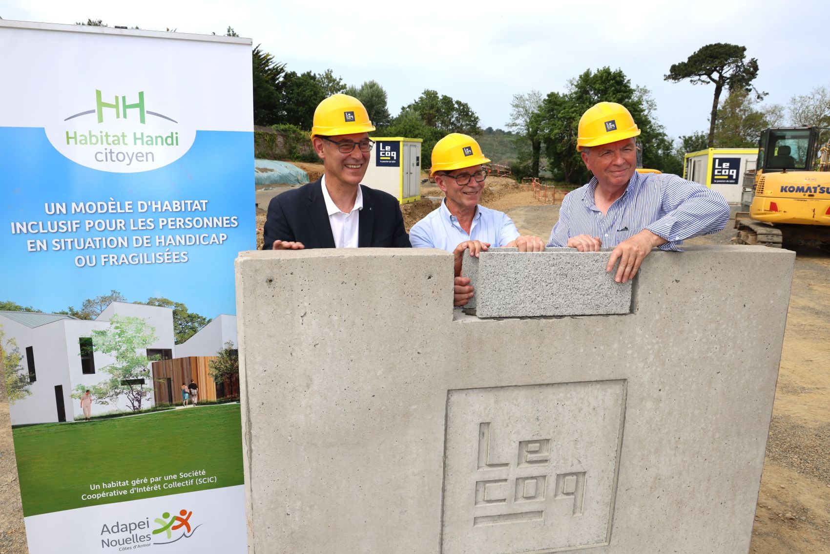 Première pierre pour la résidence Habitat Handi Citoyen à Plérin